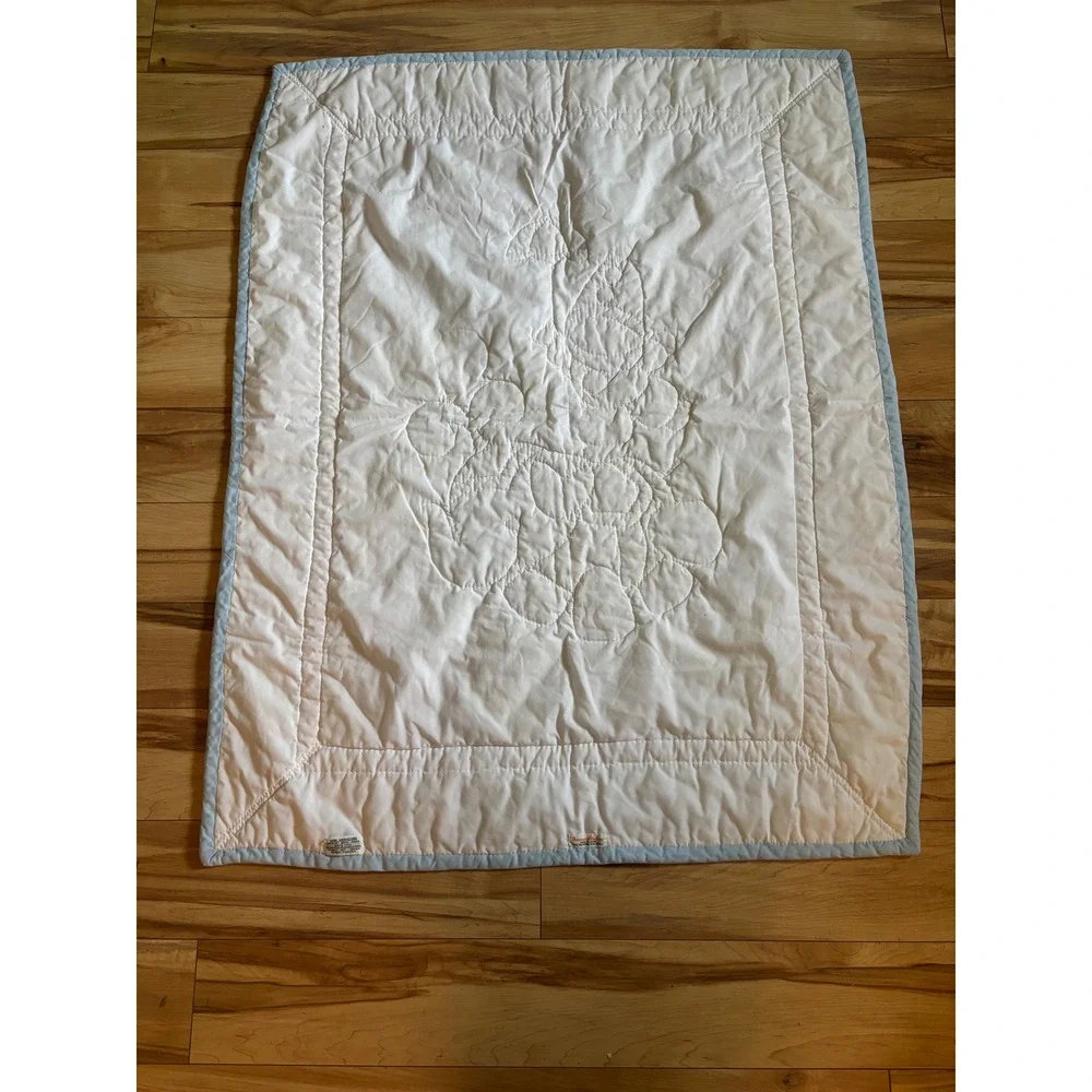 Vintage House of Hatten Baby Quilt Elephant Clown Circus Pastel Patchwork‎ White